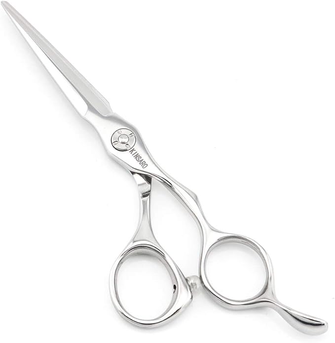 5.5" Professional Hair Scissors to Cut Hair Cutting Haircut Shears 440C Barber Shears Hairdresser Sharp Hair Scissors Bearing Screw KINSARO for Hairdresser Barber or Home Use
