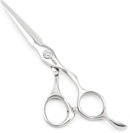 5.5" Professional Hair Scissors to Cut Hair Cutting Haircut Shears 440C Barber Shears Hairdresser Sharp Hair Scissors Bearing Screw KINSARO for Hairdresser Barber or Home Use