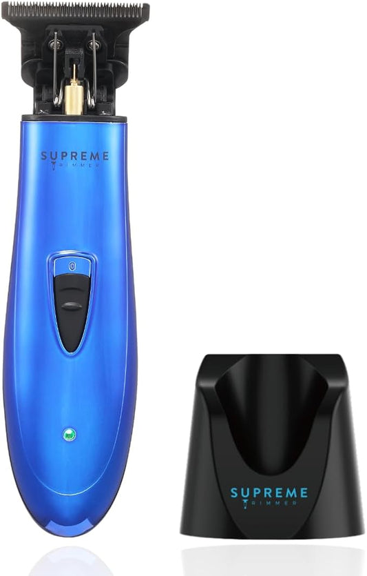Supreme Trimmer T-Shaper ST5205 | Professional Barber Trimmer Hair Clippers for Men | Cordless Hair Trimmer Zero Gapped Liner Beard Trimmer | Blue DLC
