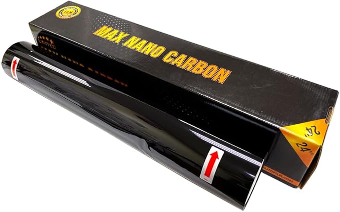 United Window Tint Car Film 20" in x 100'Ft MAX Nano Carbon Film 2Ply 35% VLT - Clear Polyester Privacy Window Tint Blocks UV/IR Rays, Heat & Glare- Laminate Adhesive with Lifetime Color Stability…