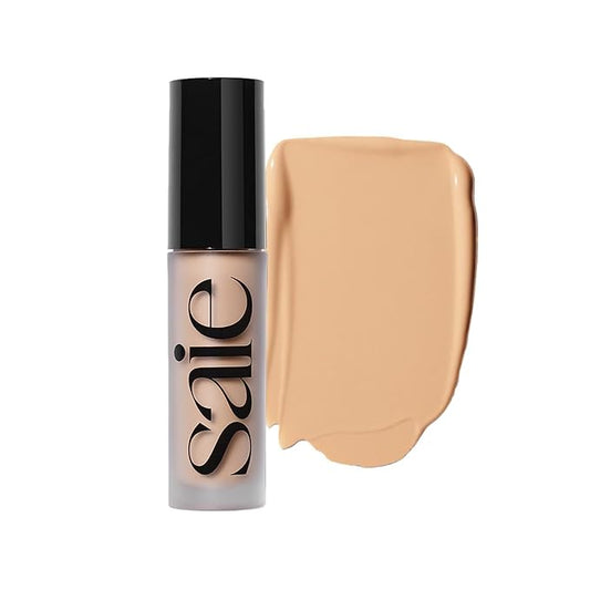 Saie Slip Tint Radiant Cream Concealer & All-Over Face Makeup - Concealer for Dark Circles, Redness & Blemishes - Lightweight Makeup Made with Hydrating Hyaluronic Acid - Shade 8 (0.17 oz)