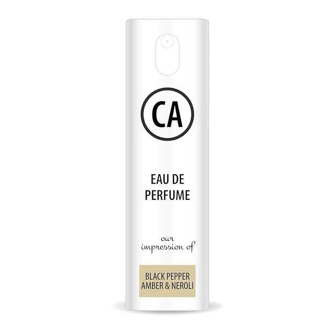 CA Perfume Impression of Black Pepper, Amber & Neroli Unisex Eau De Parfum Aromatic Spicy Scent Long Lasting Unisex Fragrance Travel Size TSA Ready for Day and Night Wear 0.33 Fl Oz 10ml