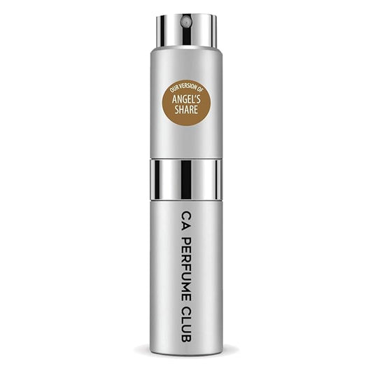 CA Perfume Impression of Angel's Share For Women Replica Version Fragrance Dupes Concentrated Long Lasting Eau de Parfum Spray Refillable Atomizer Bottle 0.27 Fl Oz/8ml-X1