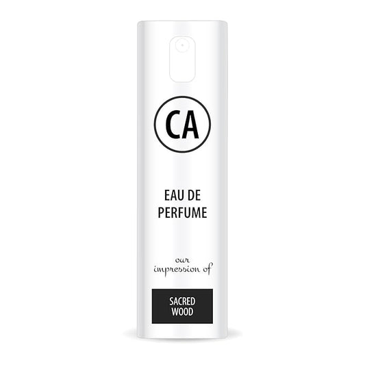 CA Perfume Impression of Sacred Wood Unisex Eau De Parfum Amber Woody Scent Long Lasting Unisex Fragrance Travel Size TSA Ready for Day and Night Wear 0.33 Fl Oz 10ml