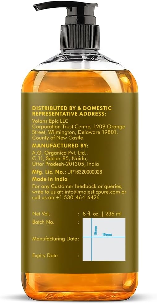 MAJESTIC PURE Eucalyptus Mint Massage Oil for Massage Therapy - Refreshing, and Relaxing - Natural Oils with Eucalyptus Essential Oil - for All Skin Types - Men and Women - 8 fl oz