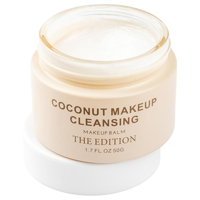 The Edition Coconut Balm Makeup Remover & Cleansing Balm – Gentle Face & Eye Makeup Cleanser for Waterproof Makeup, Hydrating Skincare for All Skin Types, 50g