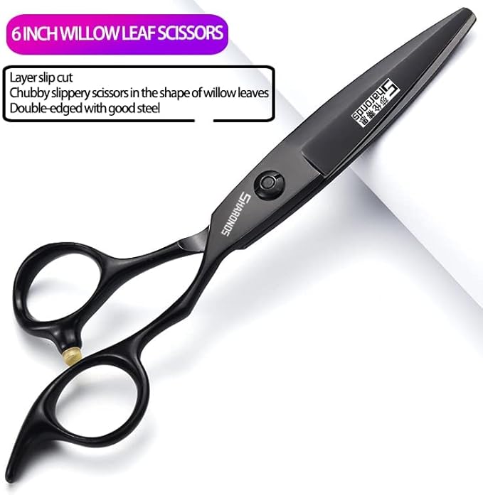 6/7 Inch Hairdressing Scissors Set Barber Shop Hair Scissors Styling Tools (6-inch 4pc)