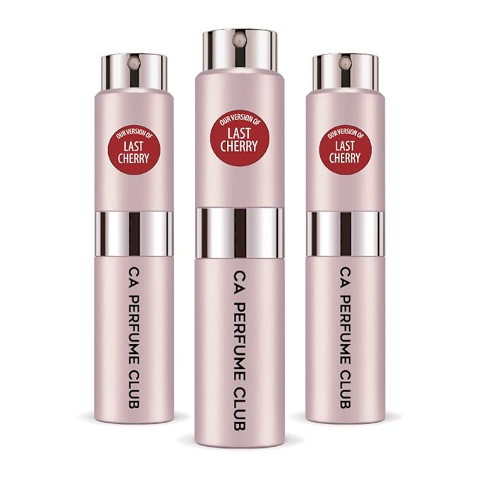 CA Perfume Impression of Last Cherry for Women and Men Amber Floral Scent Long Lasting Unisex Fragrance Eau De Parfum Travel Size Refillable Atomizer Spray 0.27 Fl Oz 8ml
