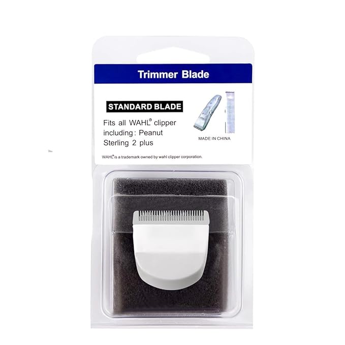 2PCS White Professional Peanut Clippers/Trimmers Snap On Replacement Blades #2068-300-Fits Compatible with Peanut Hair Clipper
