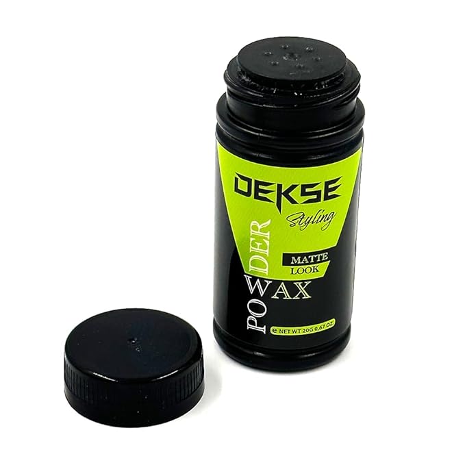 DEKSE Powder Wax 20 g Mattifying Volume Hair Styling Powder Wax, Matte Volume Powder Wax, Powder Wax, Hair Volume Powder 20 g - 0,67 OZ (Pack of 1)