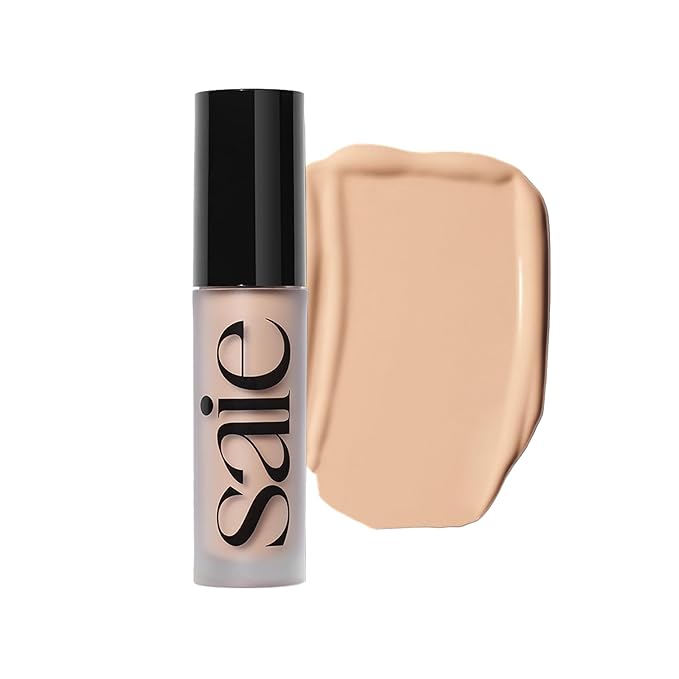 Saie Slip Tint Radiant Cream Concealer & All-Over Face Makeup - Concealer for Dark Circles, Redness & Blemishes - Lightweight Makeup Made with Hydrating Hyaluronic Acid - Shade 6 (0.17 oz)