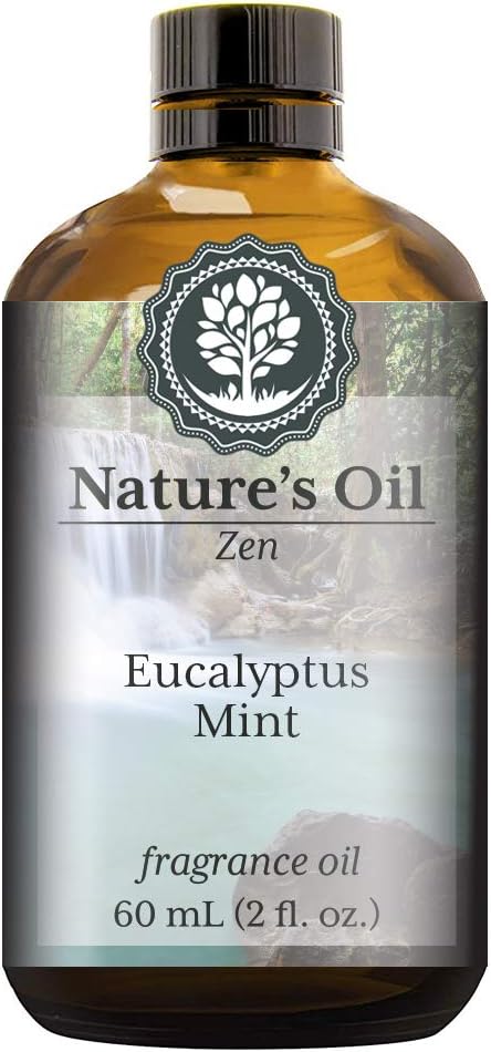 Eucalyptus Mint Fragrance Oil (60ml) For Diffusers, Soap Making, Candles, Lotion, Home Scents, Linen Spray, Bath Bombs, Slime