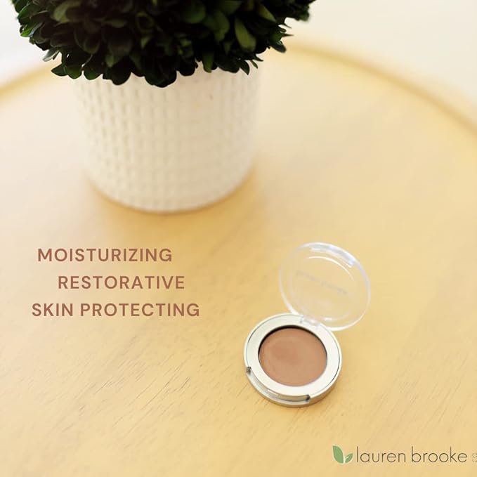 Lauren Brooke Cosmetiques Cream Eyeshadow | Natural Organic Eye Makeup, Richly Pigmented Creme Eyeshadow For Women (Cocoa Latte (Matte))