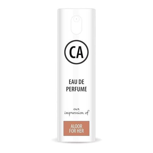CA Perfume Impression of Aloura For Her for Women Eau De Parfum Floral Scent Long Lasting Perfumes for Women Travel Size TSA Ready for Day and Night Wear 0.33 Fl Oz 10ml