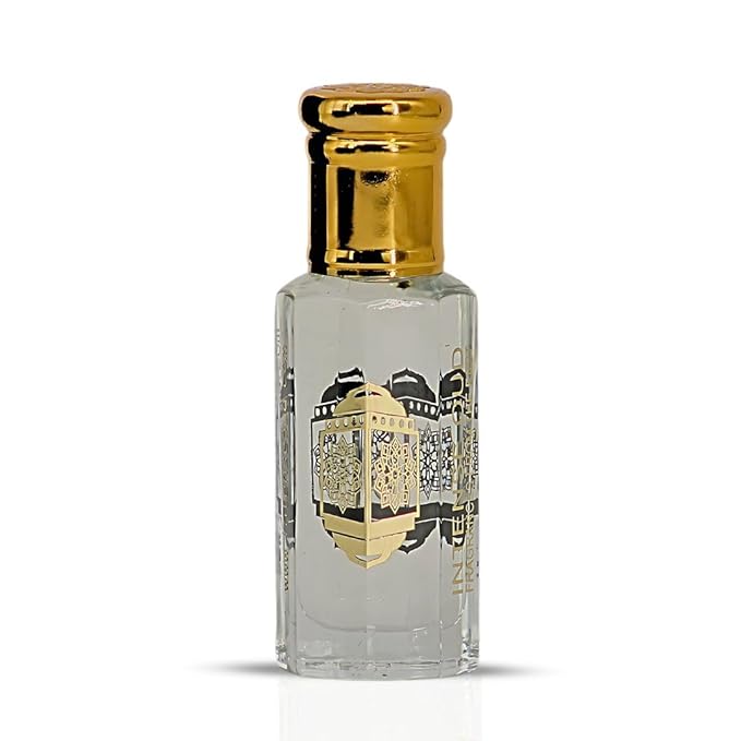 INTENSE OUD Musc Mutasalik Arabian Perfume Oil for Men & Women, Long Lasting Alcohol-Free Concentrated Fragrance,12ml (0.40 oz) in Black Gift Box, White Musk & Rose Notes.