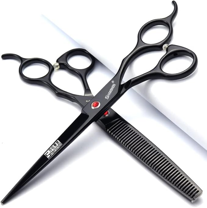 6/7 Inch Hairdressing Scissors Set Barber Shop Hair Scissors Styling Tools (7-inch 2pc)