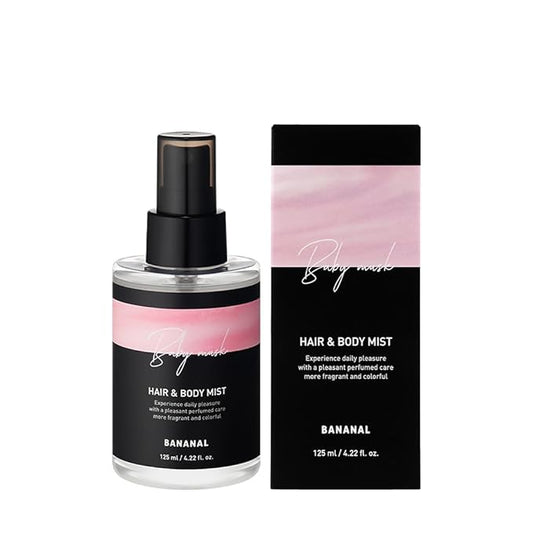 Korean Hair & Body Mist – Botanical Waters & 17 Amino Acids – Sulfate, Paraben & Silicone-Free – Baby Musk, 125ml / 4.22 fl oz