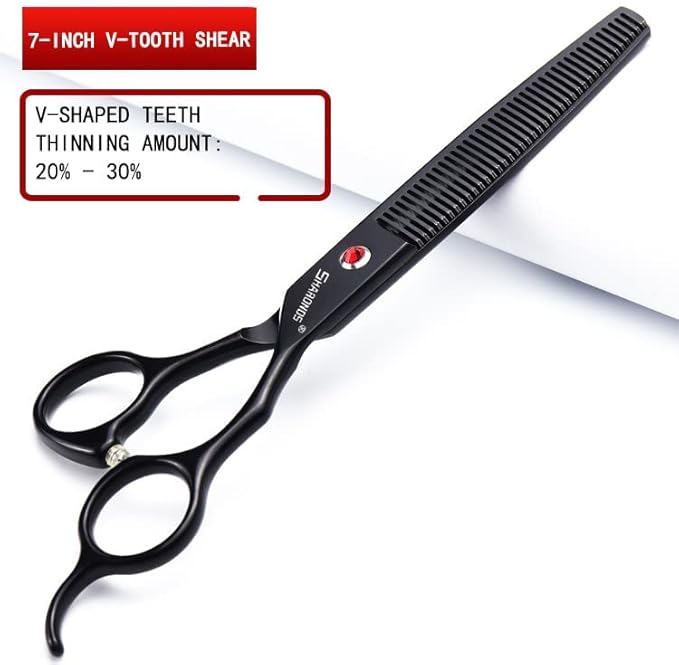 6/7 Inch Hairdressing Scissors Set Barber Shop Hair Scissors Styling Tools (7-inch 4pc)