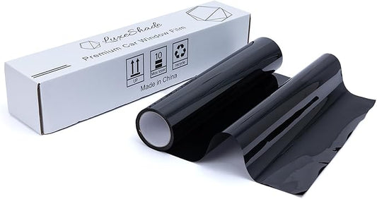 Auto Window Tint Film Roll - 15% VLT Privacy, UV Protection, Scratch & Heat Resistant - Blackout Shade for Car Windows - Nano Carbon Formula - Automotive Baby Protection - 36" x100' Roll