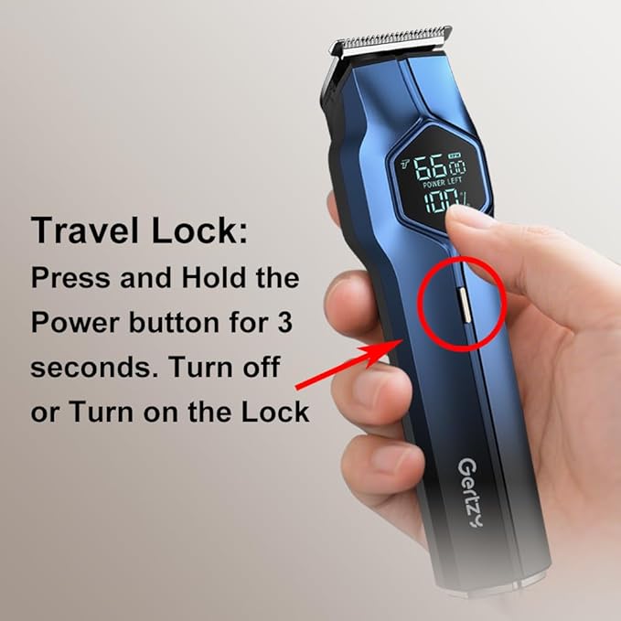 5-in-1 Electric Beard Trimmer Body Hair Trimmer Kit, Professional Cordless Hair Clippers for Men Rechargeable, IPX7 Waterproof Mens Grooming Kit for Face, Mustache, Body, Nose, Gifts for Men (Blue)