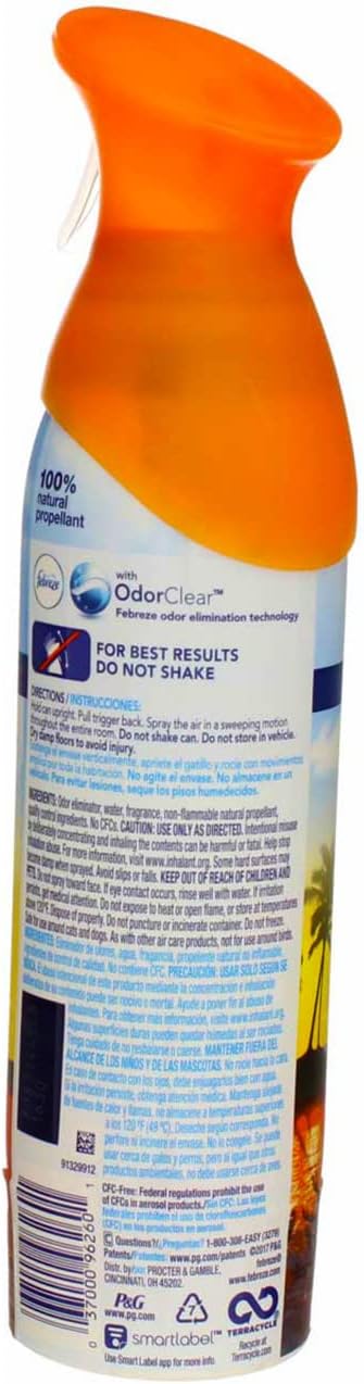 Febreze Air Freshener, Hawaiian Aloha, 8.8 Ounces (Pack of 3)