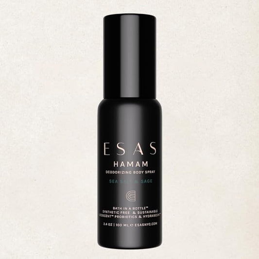 ESAS NYC Sea Salt & Sage Hamam - Organic Deodorant Body Spray - MADESAFE® - GREEN | FRESH | SALTY - 3.4 oz