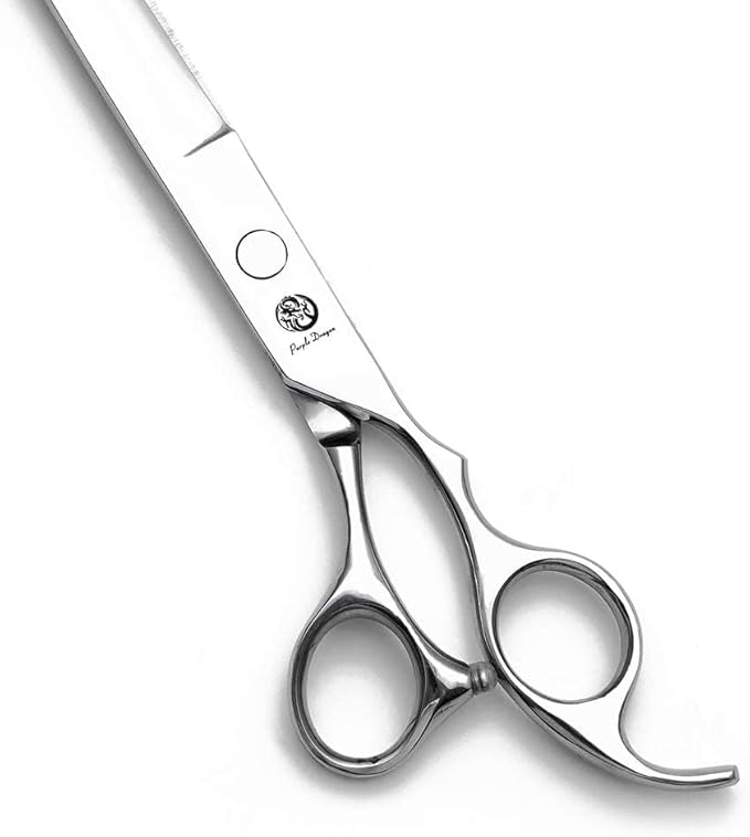 Purple Dragon 5"/5.5"/6"/6.5"/7"/7.5"/8"/9"/10" Sharp Edge Hair Cutting Shears Pet/Puppy/Cat Grooming Scissors with Bag - Perfect for Barber or Dog Groomer