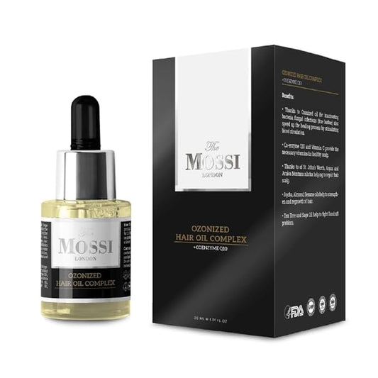The Mossi London Ozonized Scalp Oil, Hair growth Complex, Hair oil for Dry Scalp, Hair Growth oil For Man, Woman, Scalp Treatment For Hair Growth, All Hair Types (1.01 fl Oz. - 30 ml)