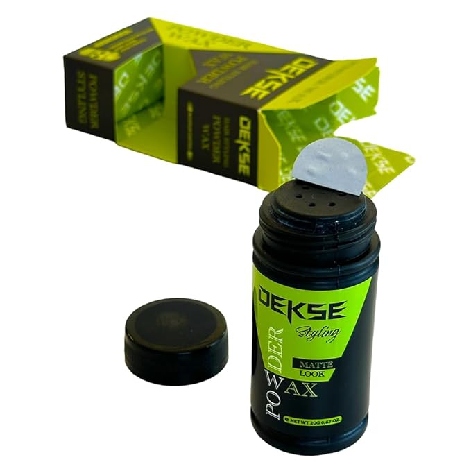 DEKSE Powder Wax 20 g Mattifying Volume Hair Styling Powder Wax, Matte Volume Powder Wax, Powder Wax, Hair Volume Powder 20 g - 0,67 OZ (Pack of 1)
