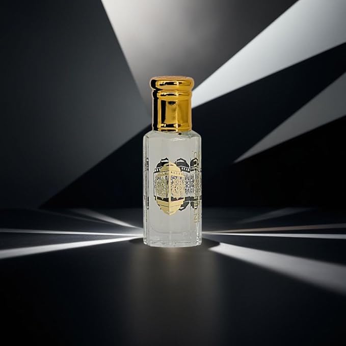 INTENSE OUD Musc Mutasalik Arabian Perfume Oil for Men & Women, Long Lasting Alcohol-Free Concentrated Fragrance,12ml (0.40 oz) in Black Gift Box, White Musk & Rose Notes.