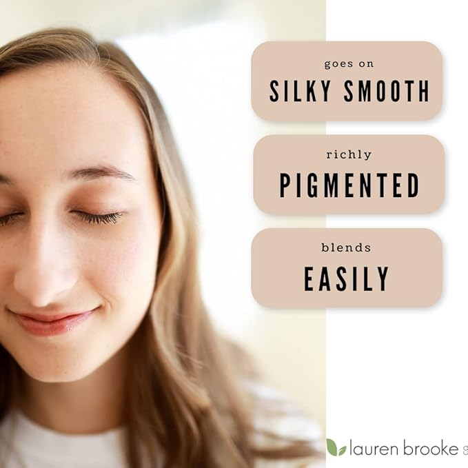 Lauren Brooke Cosmetiques Cream Eyeshadow | Natural Organic Eye Makeup, Richly Pigmented Creme Eyeshadow For Women (Dulce De Leche (Matte))