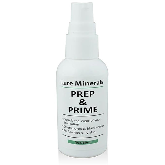 Lure Minerals Prep and Prime Foundation Primer, 2oz (Compare to Bare Min,)
