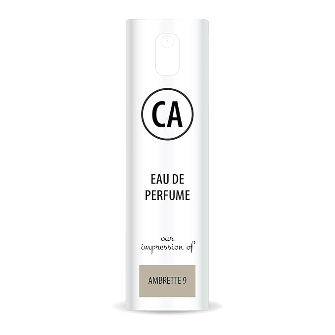 CA Perfume Impression of Ambrette 9 Unisex Eau De Parfum Aromatic Scent Long Lasting Unisex Fragrance Travel Size TSA Ready for Day and Night Wear 0.33 Fl Oz 10ml