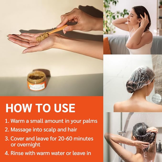 Well's Oil Pure Batana Oil with Turmeric Extract | 100% Natural & Unrefined | Cold-Pressed in Honduras | Nourishes & Conditions Hair | Suitable for All Hair Types (4.23 oz / 119 g)