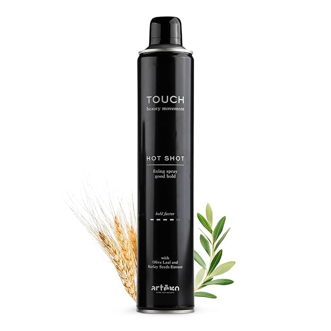 Artègo TOUCH Hot Shot Hairspray (16.9 fl oz) – Medium to Strong Hold Finishing Spray for Long-Lasting, Frizz-Free Styles