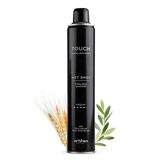 Artègo TOUCH Hot Shot Hairspray (16.9 fl oz) – Medium to Strong Hold Finishing Spray for Long-Lasting, Frizz-Free Styles