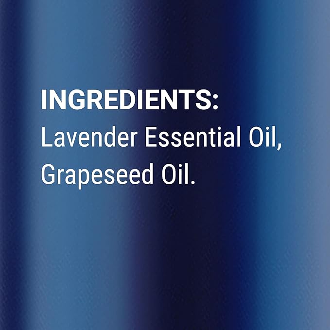 Lavender Essential Oil Roll-On 10 ml - Pure, Natural & Prediluted Oil Blend Roller for Calmness, Relaxation & Skin Care - Nexon Botanics