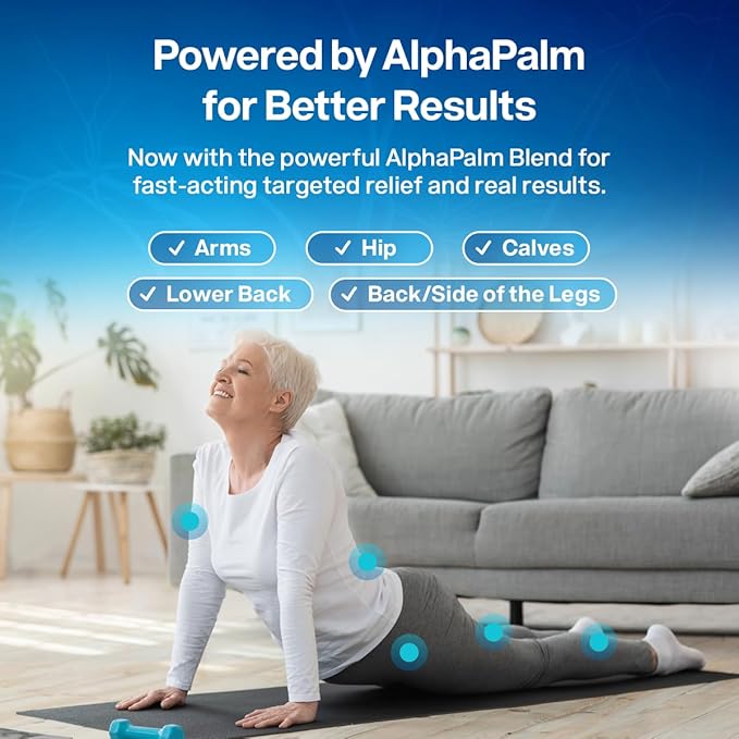 SciatiEase Sciatic Nerve Health Support Supplement - Nerve Support Formula with AlphaPalm, Pea, Vitamin B Complex, Alpha Lipoic Acid 300mg - 3 Bottles