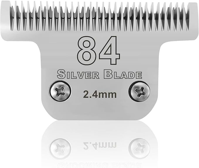 Size 84 Detachable Replacement Blades,compatible with oster Classic 76/Star-Teq/Power-Teq andi A*dis AGC,BDC,BGC,MBG Series Clippers,3/32-Inch Cut Length For Dogs and Medium-Size Animals