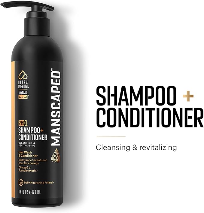 MANSCAPED® The Luxury Package 4.0 Includes: The Lawn Mower® 4.0 Electric Trimmer, The Shears 2.0 Nail Kit, Crop Preserver®, Deodorant, Body Wash, 2-in-1 Shampoo & Conditioner, The Shed Toiletry Bag