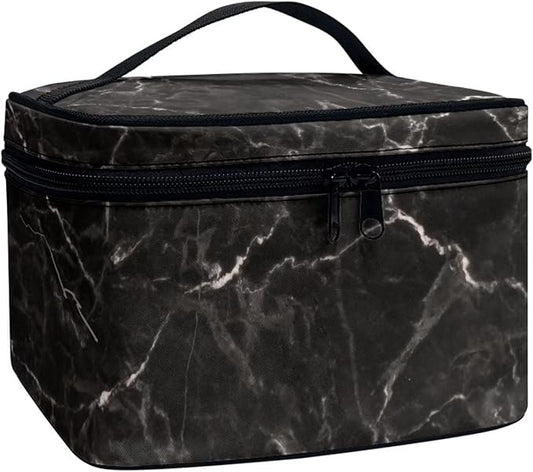 JoyLamoria Marble Print Cosmetic Bag Printed Handbag Coin Purse Wallet Tote Pouch