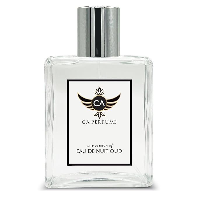 CA Perfume Impression of Eau De Nuit Oud For Men Replica Fragrance Dupes Eau de Parfum Spray Bottle 3.4 Fl Oz/100ml-X1
