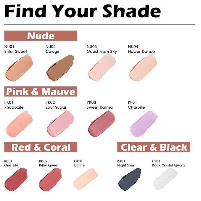 FOCALLURE Moisturizing Shiny Lipstick,Pearl Shimmery Finish,Hydrating Tinted Lip Balm with Creamy Texture,Long Lasting High Pigmented Lip Stain,Flower Dance