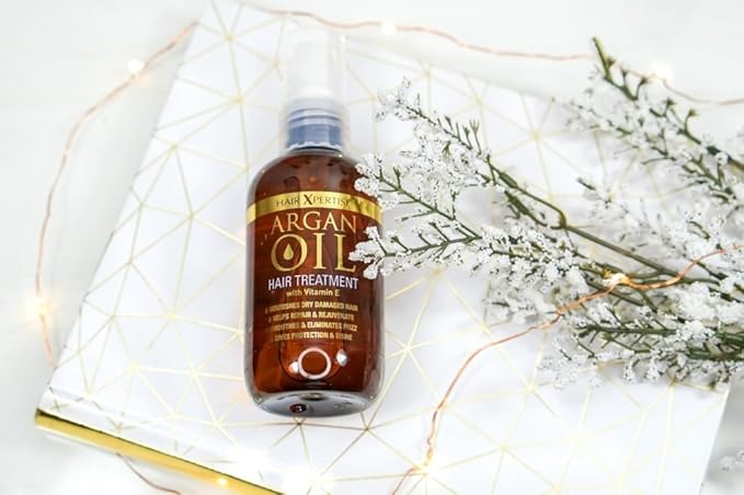 Hair Xpertise Moroccan Argan Oil- Treatment For Damaged Hair | Nourishes And Moisturises Dry Hair | Repairs, Smoothes And Brings Life To Your Hair! - For All Hair Types (100ml) UK MADE