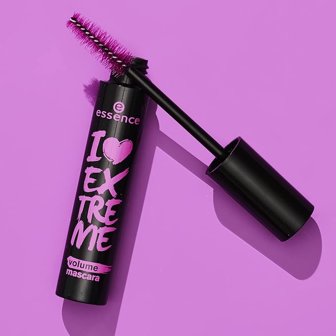 essence | I Love Extreme Volume Mascara (Pack of 3) | Flake Free, Intense & Dramatic Volume | Vegan & Cruelty Free