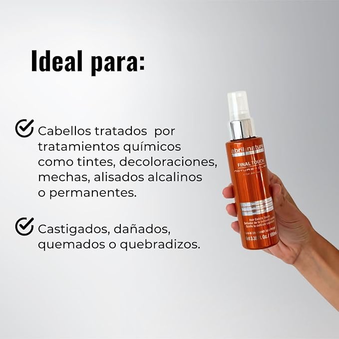 abril et nature - Nature Plex, STOP Breakage - Hydrating Hair Oil Final Touch - Finishing Serum with Hyaluronic Acid - Repairing Shine Oil for Split Ends - Leave-In - 100 ml