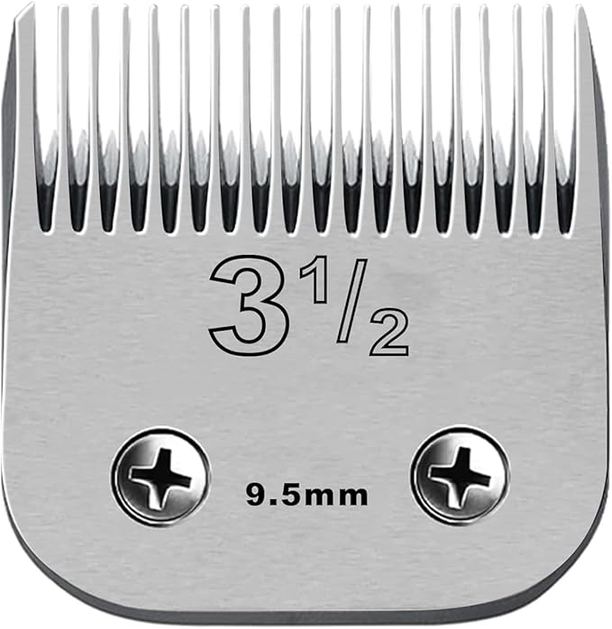 Professional Detachable Replacement Ceramic Blades set,compatible with oster Classic 76/Star-Teq/Power-Teq andi A*dis AGC,BDC,BGC,MBG Series Clippers(Size 3-1/2)