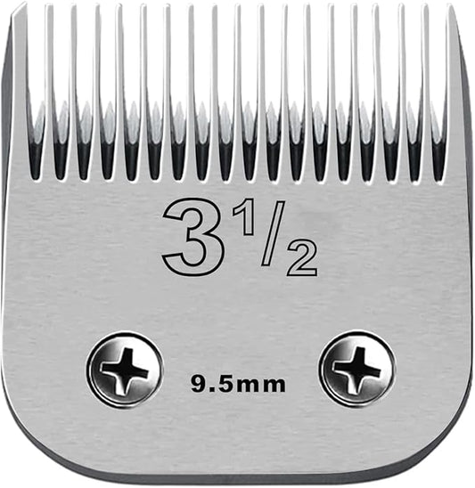 Professional Detachable Replacement Ceramic Blades set,compatible with oster Classic 76/Star-Teq/Power-Teq andi A*dis AGC,BDC,BGC,MBG Series Clippers(Size 3-1/2)