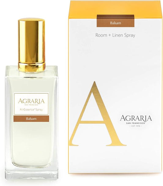AGRARIA Room and Linen Spray, Luxury Room Fragrance for Clothes, Bed, and More, Essential Perfume Grade Oils Infused Linen Fresh Spray