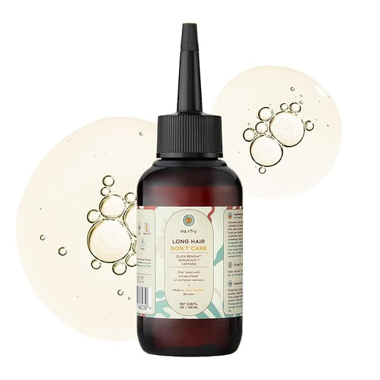 HairTry - Long Hair, Don't Care - Nourishing Scalp Serum with Elaya Renova & Kerascale – Nourishing Scalp Rub with Encapsulated Oil and Plant Extracts – Gentle Formula – Net 3.38 Fl. Oz/ 100 ml
